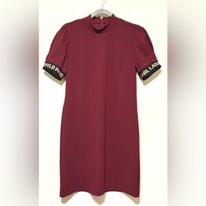Karl Lagerfeld sheath dress size 8 Wine